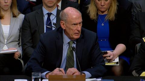 Dan Coats at a hearing