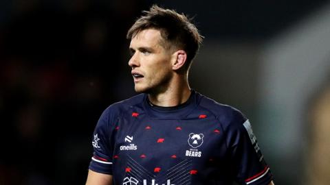 AJ MacGinty on the field during Bristol's win against Leicester