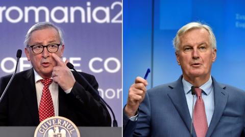 Jean-Claude Juncker and Michel Barnier