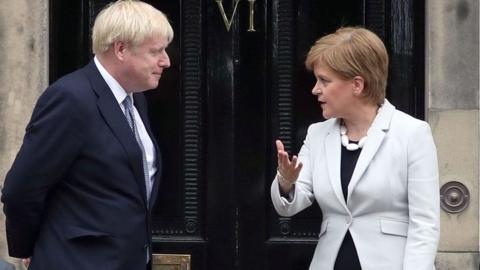 Boris Johnson and Nicola Sturgeon