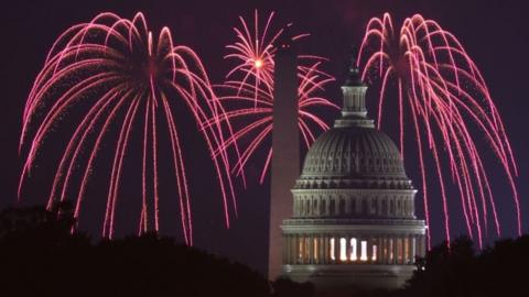 Fireworks in Washington DC