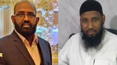 A composite image of two Somali men with beards