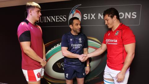 Wales and Italy captains