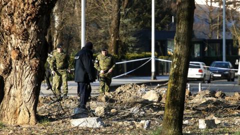 Drone crash site in Croatia, 11 Mar 22