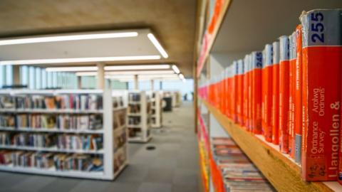 Inside the library at the Lightbox in Barnsley