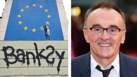 Banksy artwork and Danny Boyle