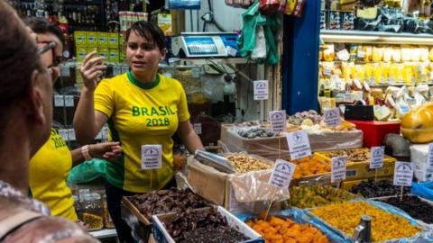 Brazilian market stall