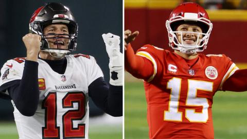 Tom Brady and Patrick Mahomes