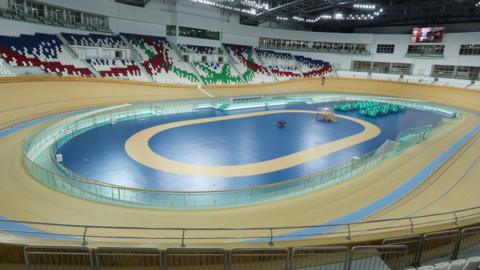 General view of the The Ashgabat Sports Complex Velodrome