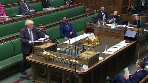 Front benches at PMQs