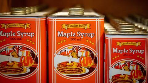 Maple syrup bottles