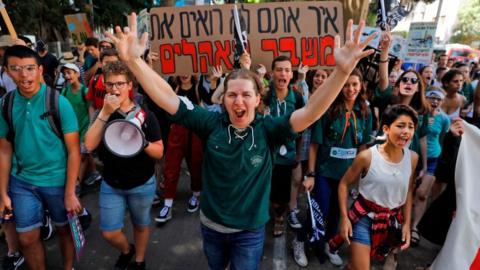 climate strike in 2019 in tel aviv