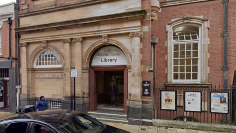 Leicester's Central Library in Bishop Street
