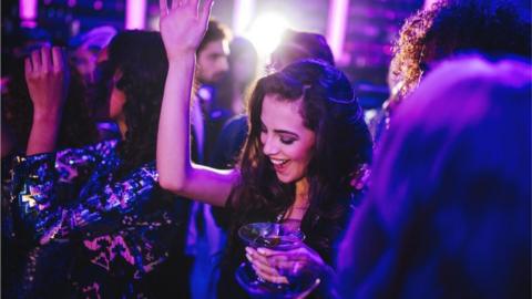 woman dancing in nightclub