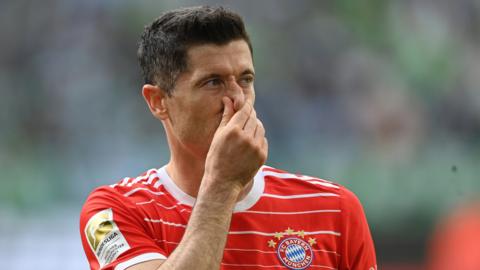 Bayern Munich striker Robert Lewandowski