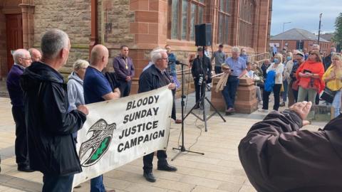 Protest outside Guildhall