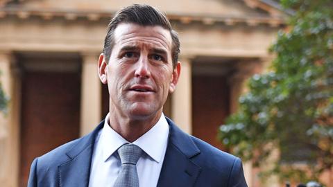 Ben Roberts-Smith arrives at the Federal Court of Australia in Sydney on June 07, 2021 in Sydney, Australia.