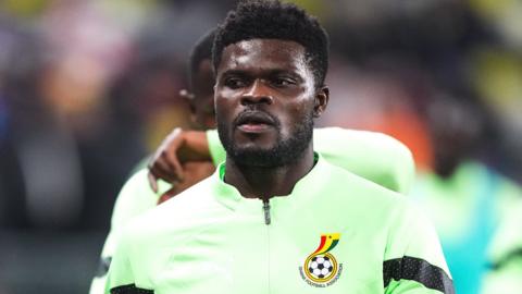 Thomas Partey in action for Ghana