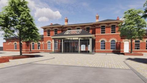 Redcar Central Station artist's impression