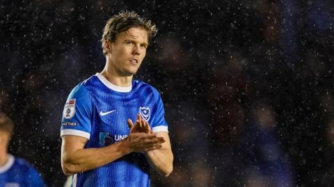 Sean Raggett applauds Portsmouth fans