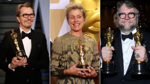 Gary Oldman, Frances McDormand and Guillermo del Toro