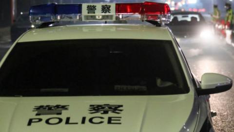 File photo of a police car in China