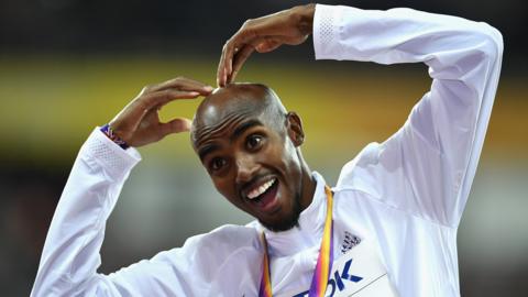 Mo Farah won silver in the 5,000m