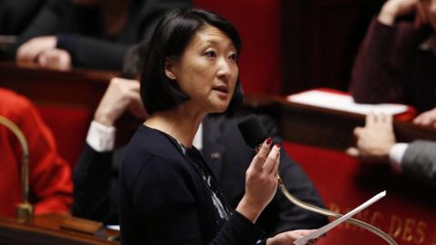 French Culture minister Fleur Pellerin speaks during a session of questions to the government at the French National Assembly in Paris on December 9, 2015