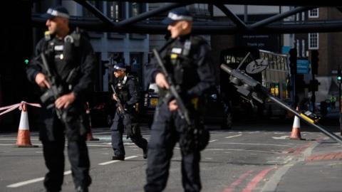 Police at the London Bridge attack