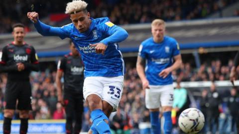 Lyle Taylor's penalty was his fourth goal since joining Blues on loan from Nottingham Forest in January