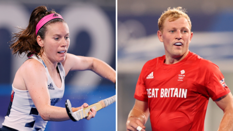 Laura Roper and Rupert Shipperley playing for Team GB