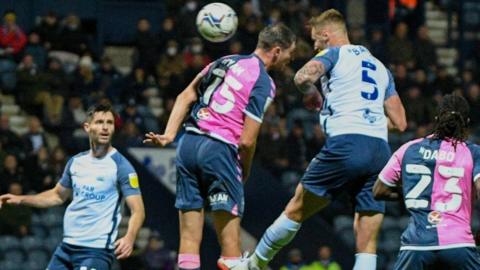 Patrick Bauer's 61st-minute header put Preston back on level terms against Coventry