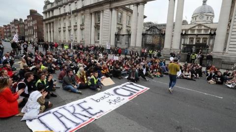 Raise the Roof protest in Dublin