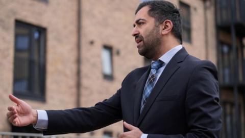 Humza Yousaf at event in Dundee