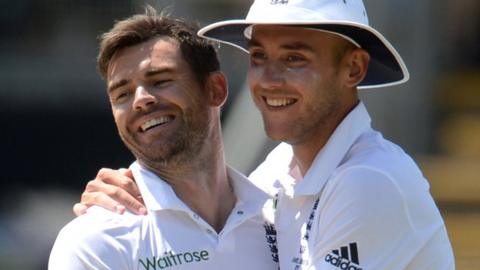 James Anderson and Stuart Broad