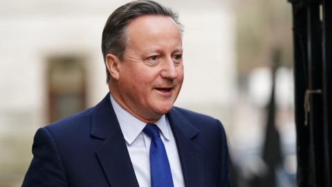 Foreign Secretary Lord David Cameron arriving in Downing Street, London, for a Cabinet meeting