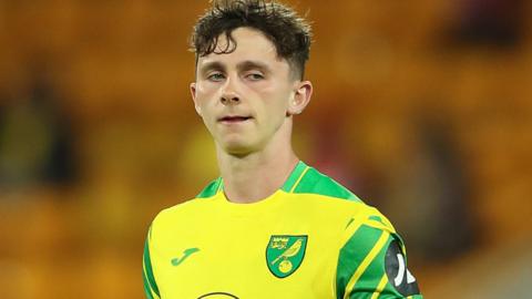 Daniel Adshead in action for Norwich City