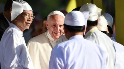 Pope Francis in Nay Pyi Taw