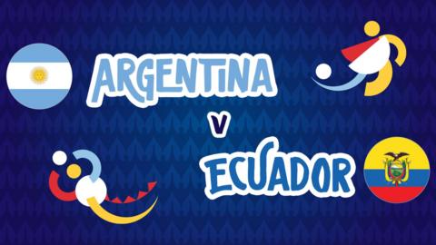 Argentina v Ecuador graphics