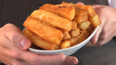 Twice fried chips