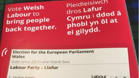 Welsh Labour leaflet