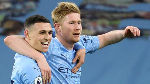 Phil Foden and Kevin de Bruyne