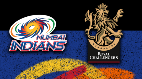 Mumbai Indians v Royal Challengers Bangalore badge graphic