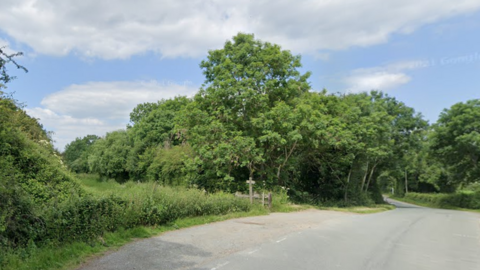 The B4398 near Llanymynech