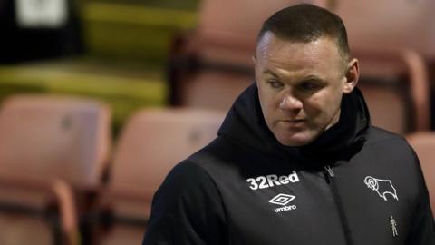 Derby County boss Wayne Rooney