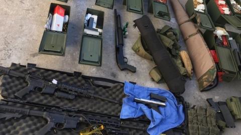 weapons seized from Montoya's home