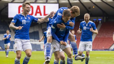 St Johnstone celebrate