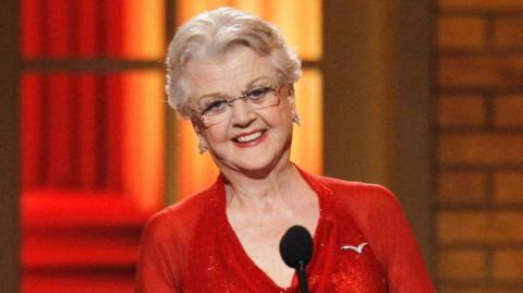 Angela Lansbury speaks on stage after she was named honorary chairman of the American Theatre Wing at the American Theatre Wing's 64th annual Tony Awards ceremony in New York, June 13, 2010