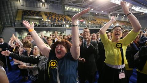 SNP celebrate win in Glasgow
