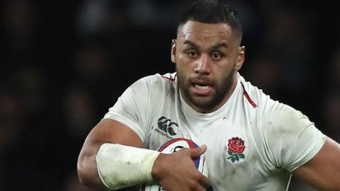 Billy Vunipola playing for England